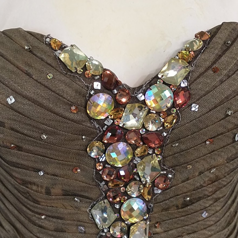 Precious Formals Animal Print Rhinestone Mermaid - Picture 4 of 9